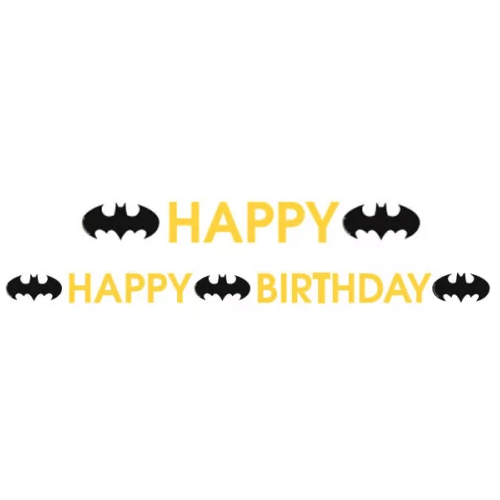 Faixa Happy Birthday Batman 180 cm