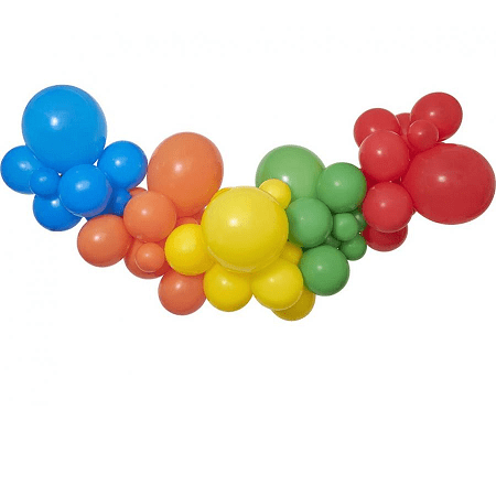 Kit Decoração Balões 65 Peças Coloridos
