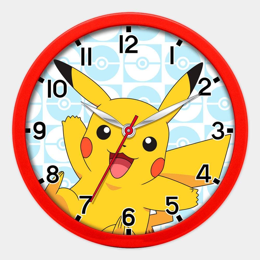 Relógio de Parede do Pikachu Pokémon 25 cm