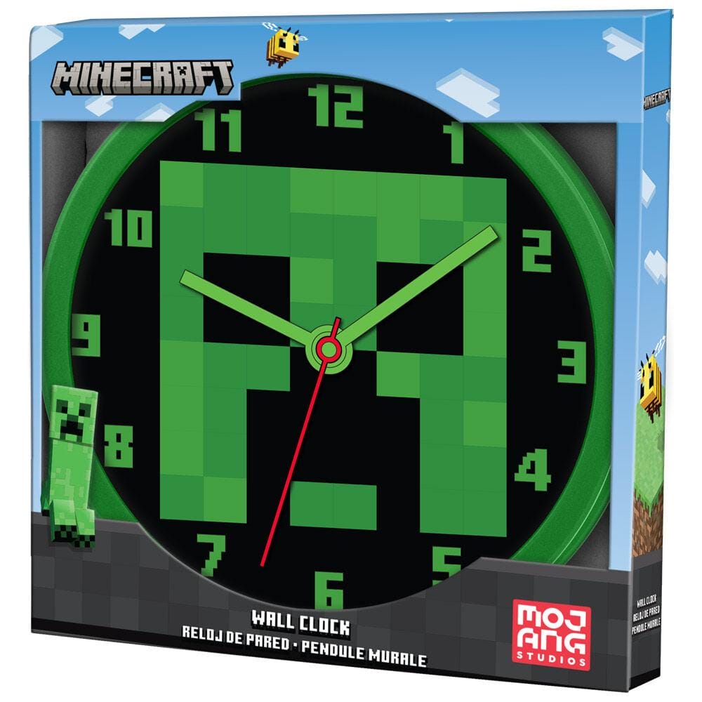 Relógio de Parede do Minecraft com 25 cm