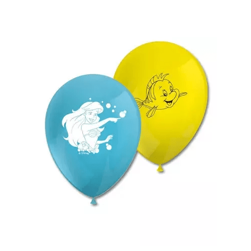 8 Balões Festa Ariel Princesa Disney