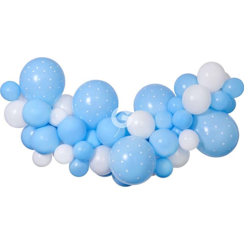 Kit Decoração Balões 65 Peças Azul