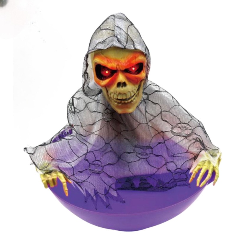 Tigela para Doces Caveira 3D Halloween 24 cm