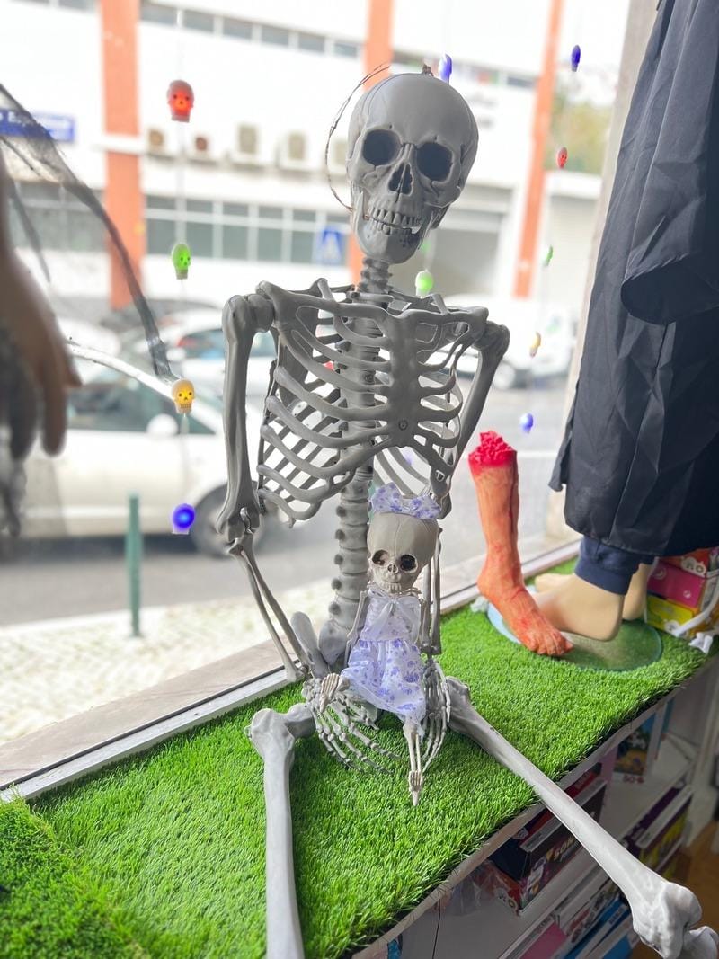 Halloween Esqueleto 3D Articulado 165 cm