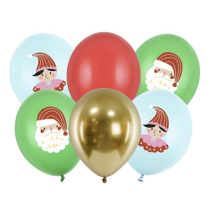 6 Balões Latex Natal 30 cm