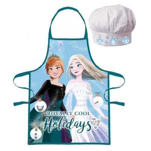 Avental + Gorro de Cozinha Frozen Elsa e Anna