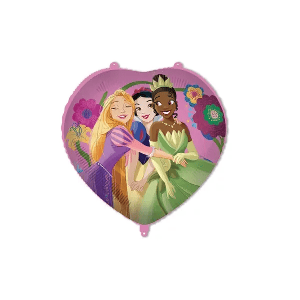 Balão Foil Princesas Disney Coração 46 cm