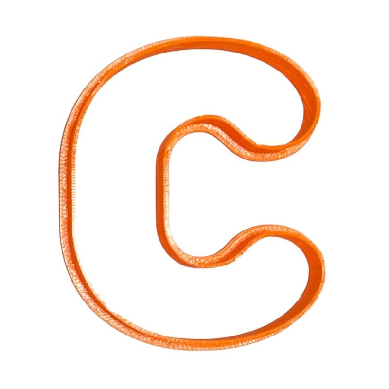 Cortador Letra C Alfabeto 7 cm