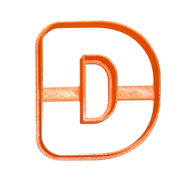 Cortador Letra D Alfabeto 7 cm